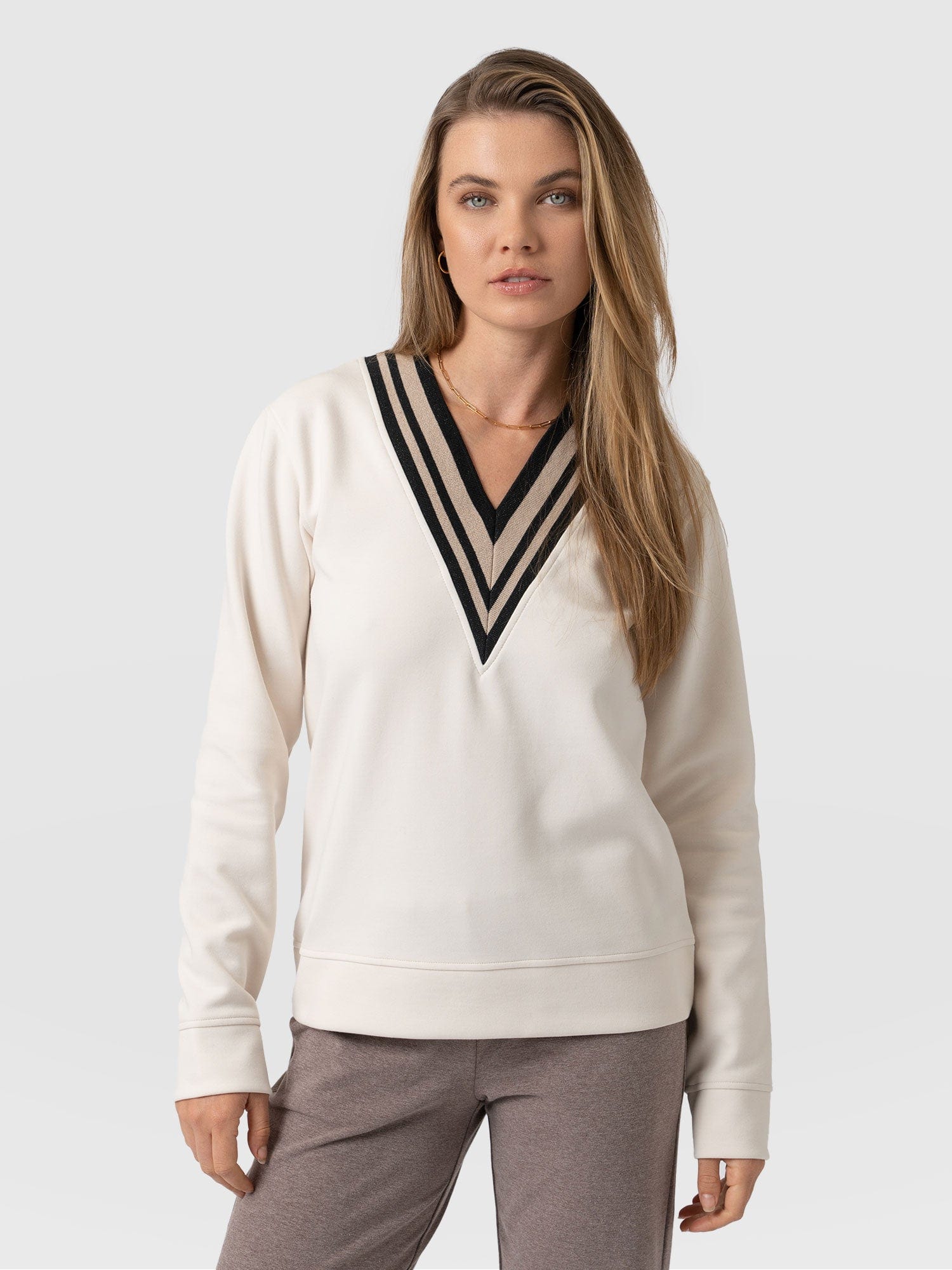 Hailey Sweater Cream - Women's Jumper | Saint + Sofia® EU